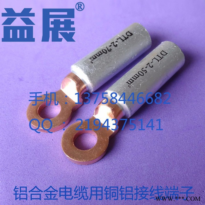 鋁合金線鼻子 DTL-2-95平方 接線端子 銅鋁線耳 鋁合金電纜銅鋁鼻益展廠家大量批發